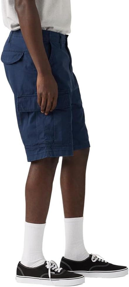 imageLevis Mens Carrier Cargo Shorts Also Available in Big amp TallNew Dress Blues Nonstretch