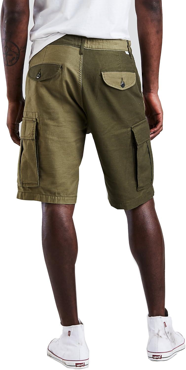 imageLevis Mens Carrier Cargo Shorts Also Available in Big amp TallRainforest Greenburnt Olive Pieced Back Satin