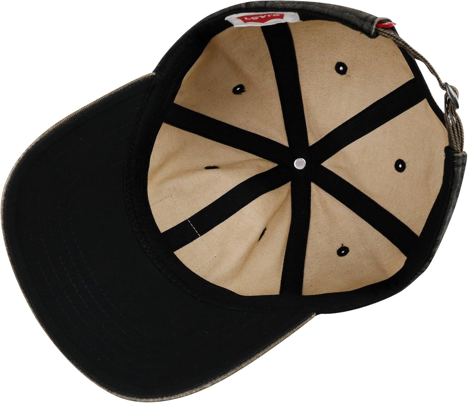 imageLevis Mens Classic Baseball Hat with LogoBlack Denim