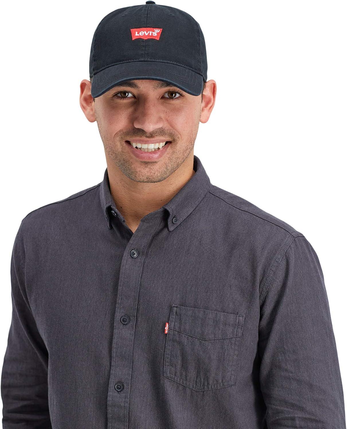 imageLevis Mens Classic Baseball Hat with LogoBlack Four