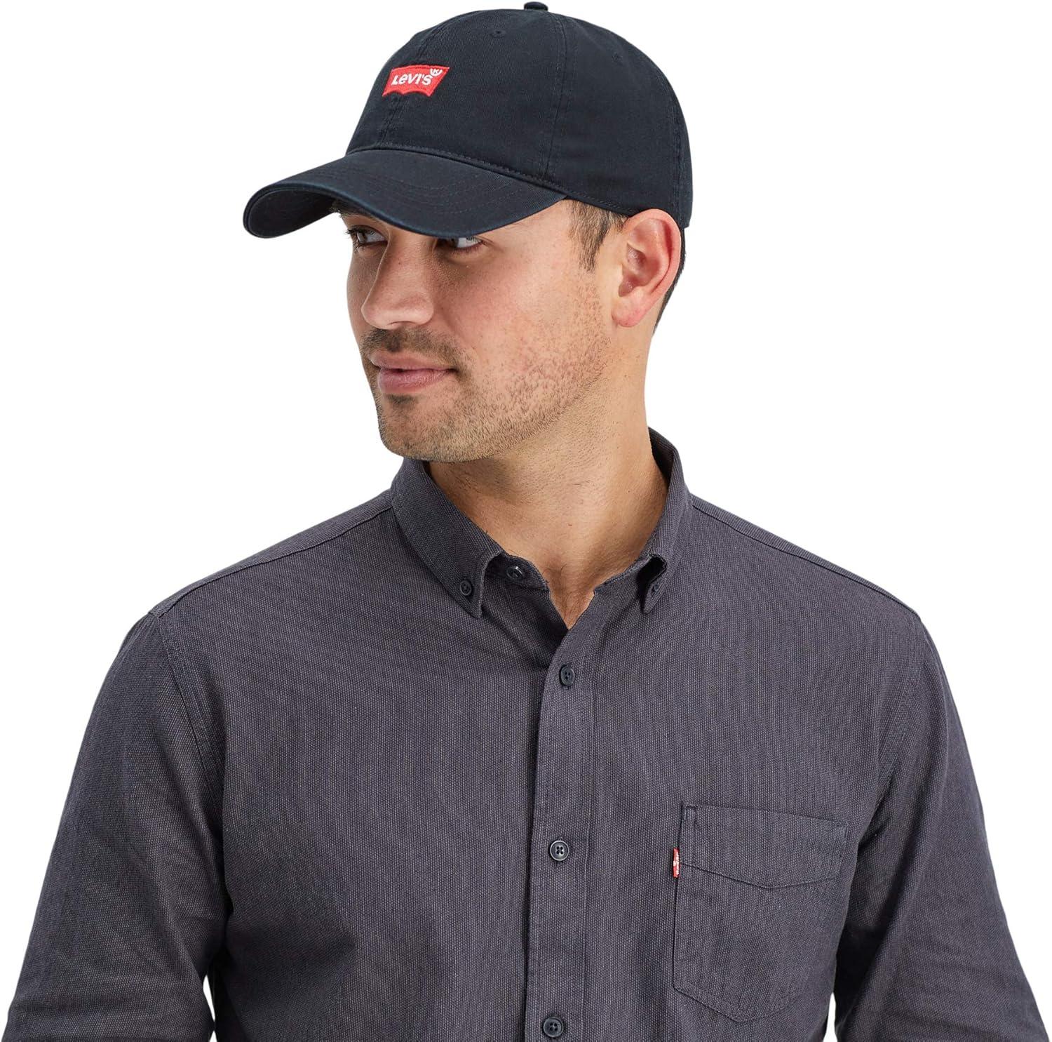 imageLevis Mens Classic Baseball Hat with LogoBlack Four