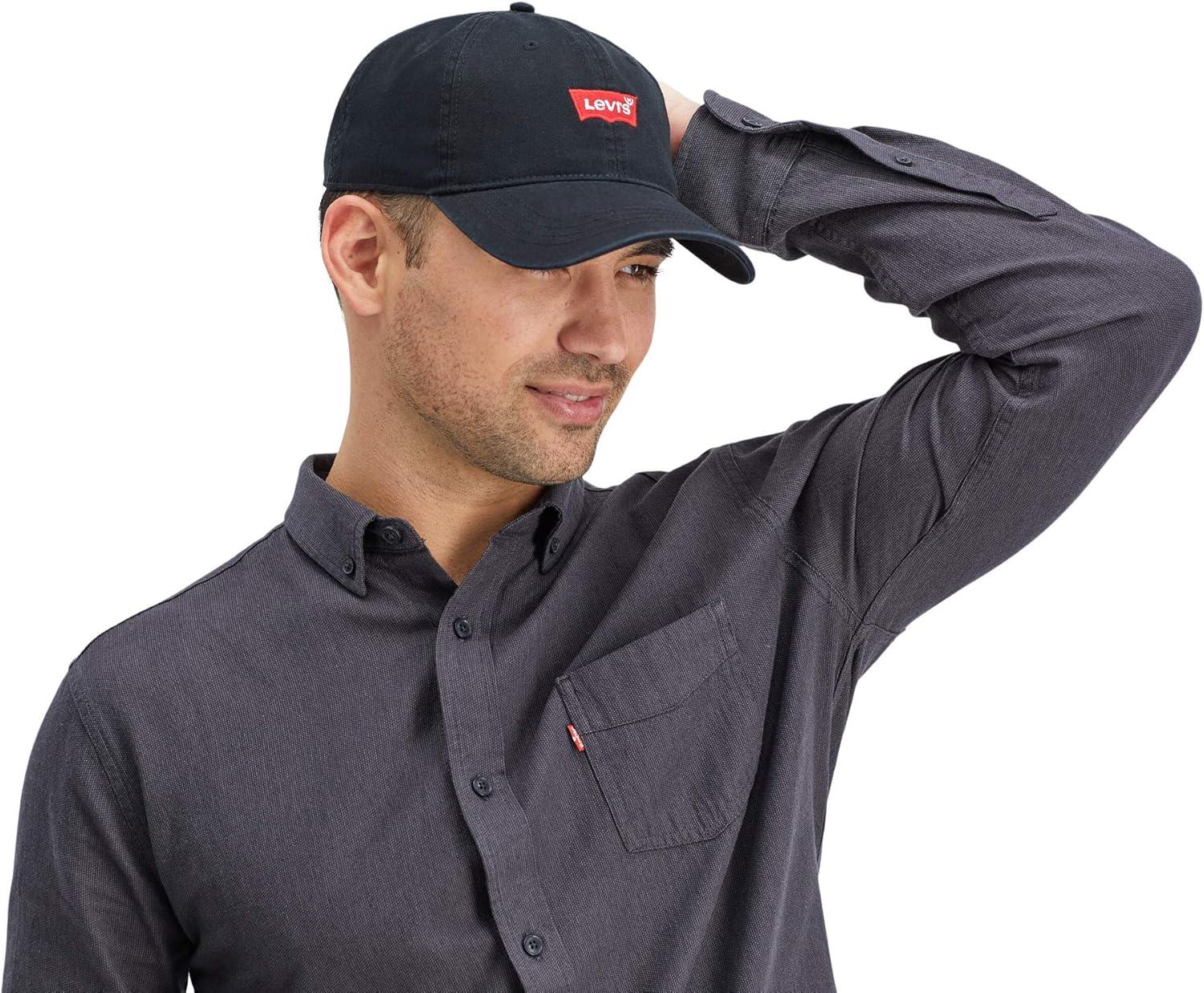 imageLevis Mens Classic Baseball Hat with LogoBlack Four