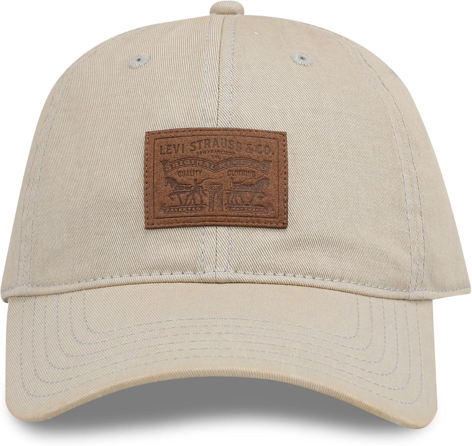 imageLevis Mens Classic Baseball Hat with LogoKhaki Logo Patch
