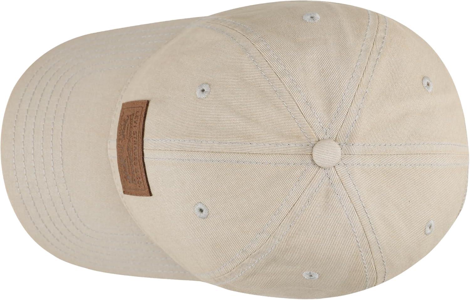 imageLevis Mens Classic Baseball Hat with LogoKhaki Logo Patch