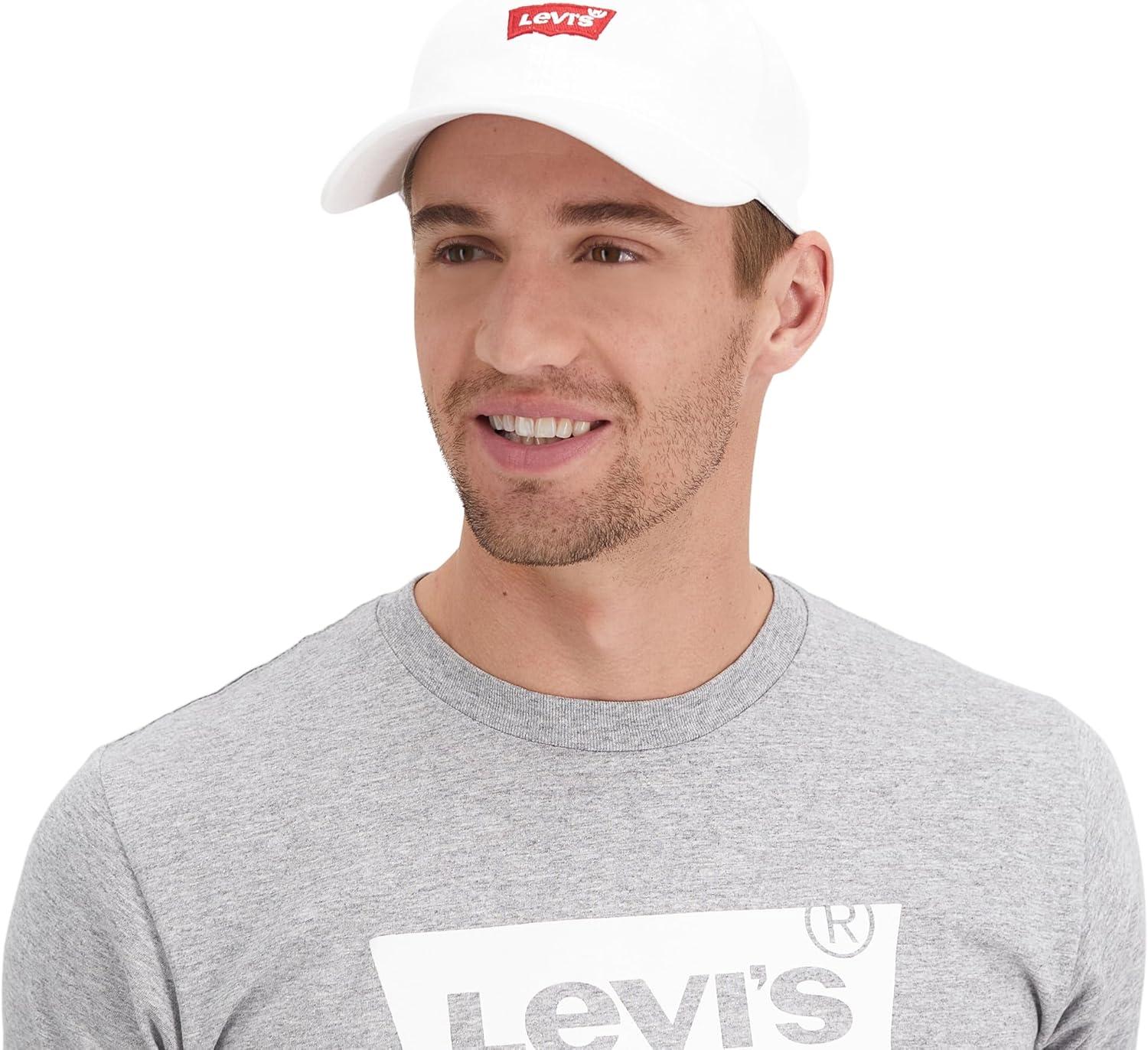 imageLevis Mens Classic Baseball Hat with LogoWhite