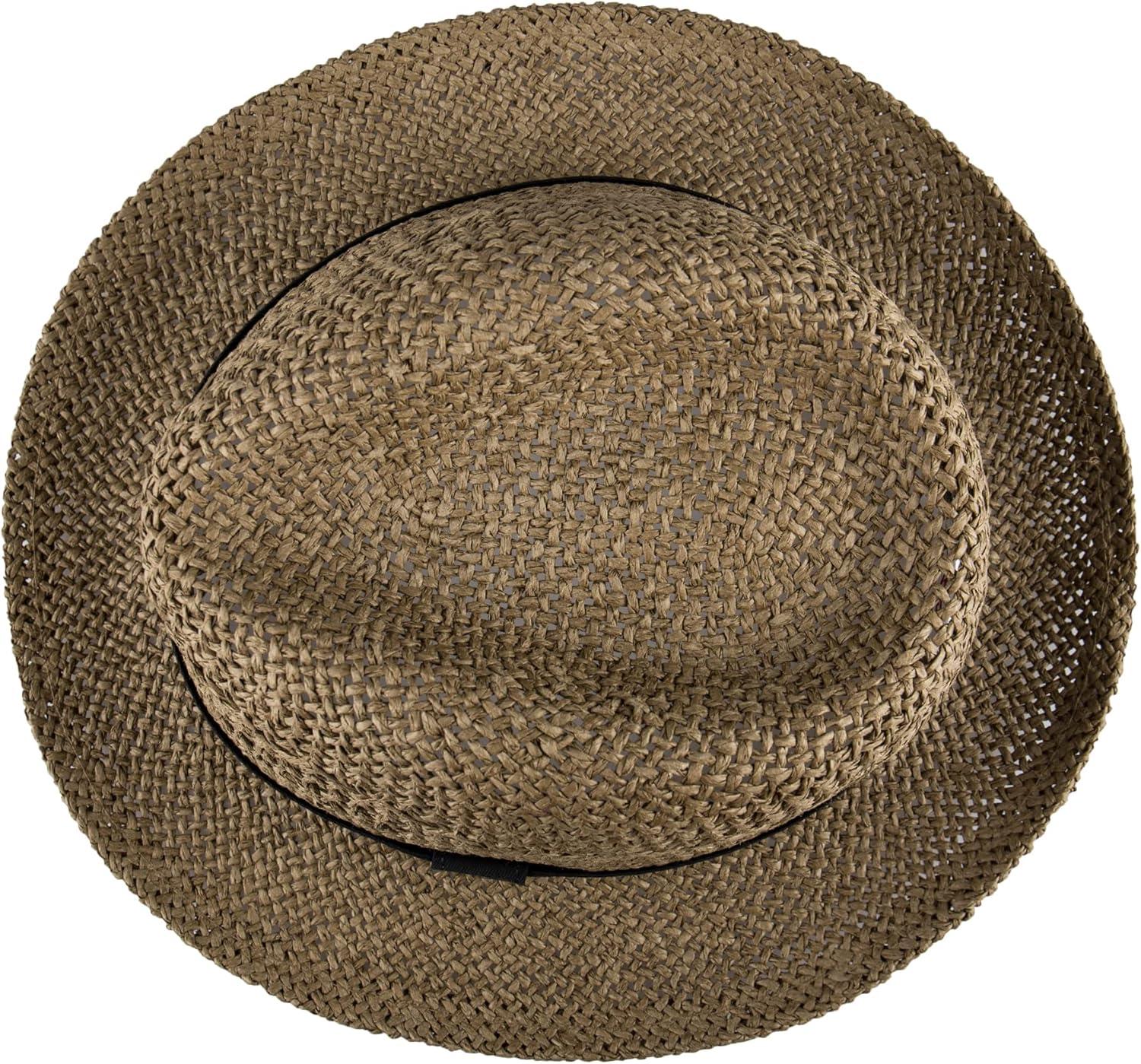 imageLevis Mens Classic Fedora Panama Hat Summer VacationBrown Packable