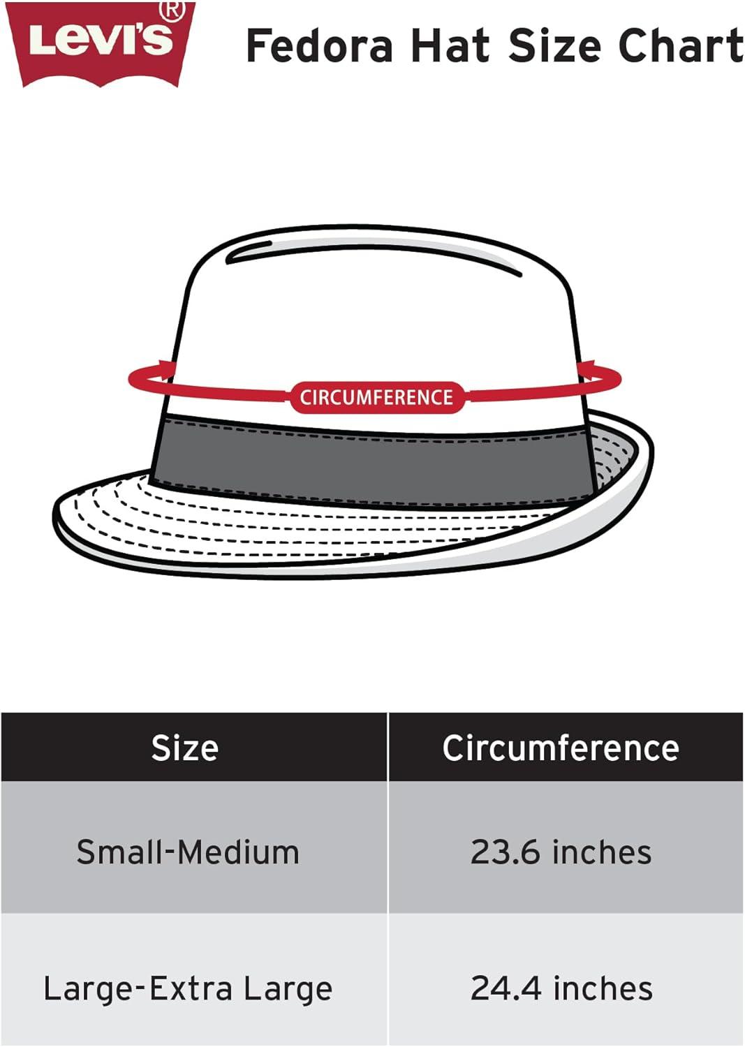imageLevis Mens Classic Fedora Panama Hat Summer VacationBrown Packable