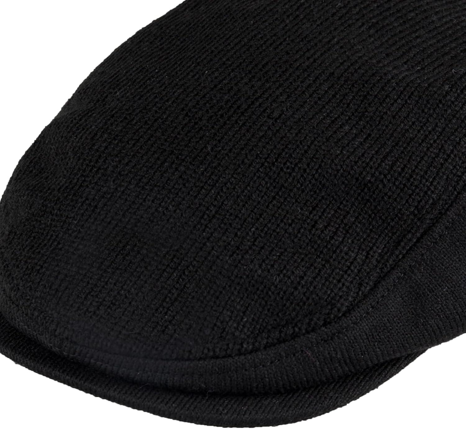 imageLevis Mens Classic Ivy Newsboy HatBlack Knit