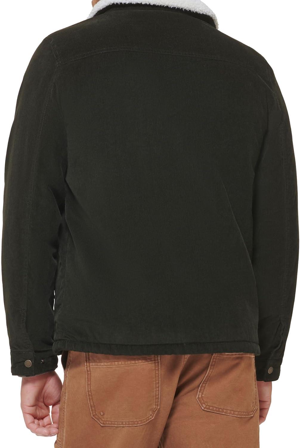 imageLevis Mens Corduroy Sherpa Lined Trucker Jacket Regular amp Big amp Tall SizesOlive Corduroy