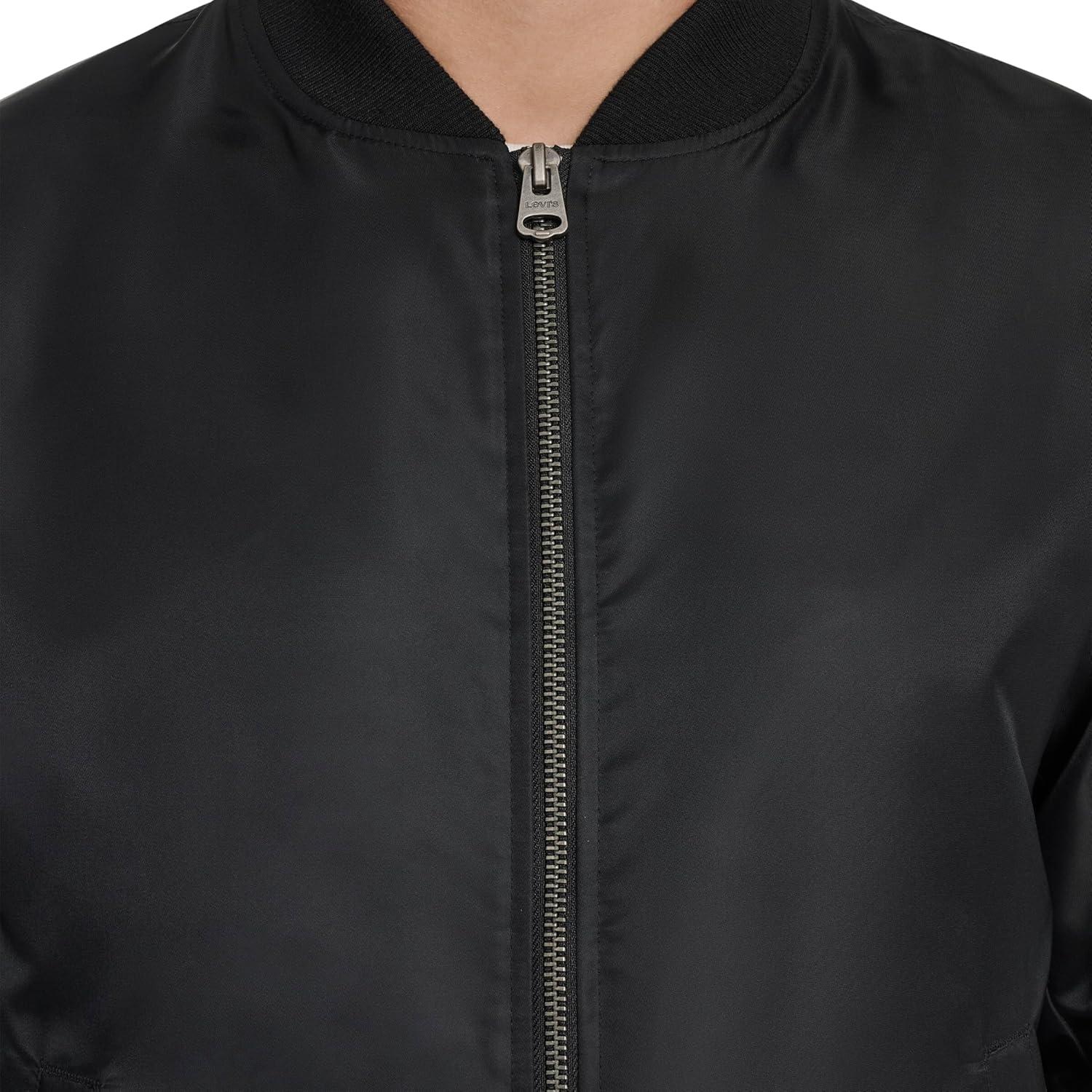 imageLevis Mens Flight Satin Unfilled Ma1 BomberBlack Classic Unfilled