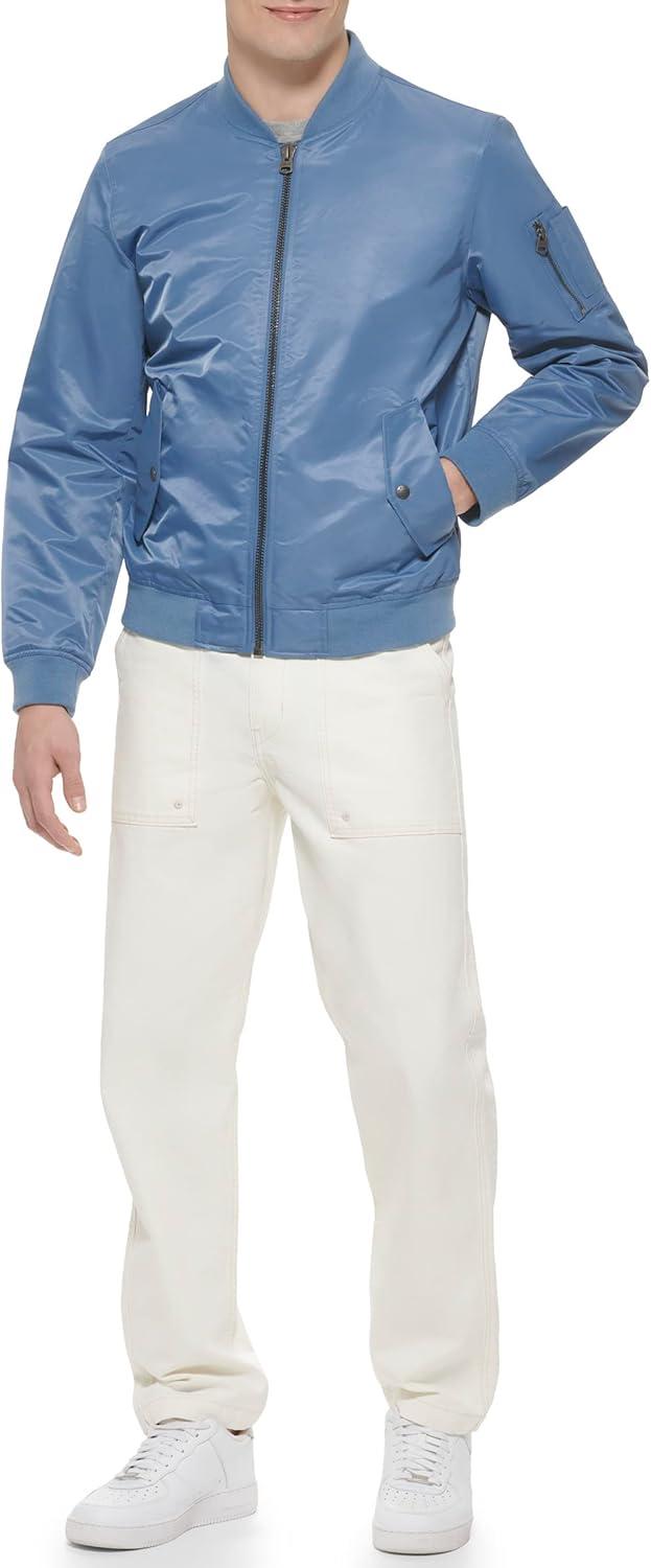 imageLevis Mens Flight Satin Unfilled Ma1 BomberBlue Horizon Ma1 Unfilled