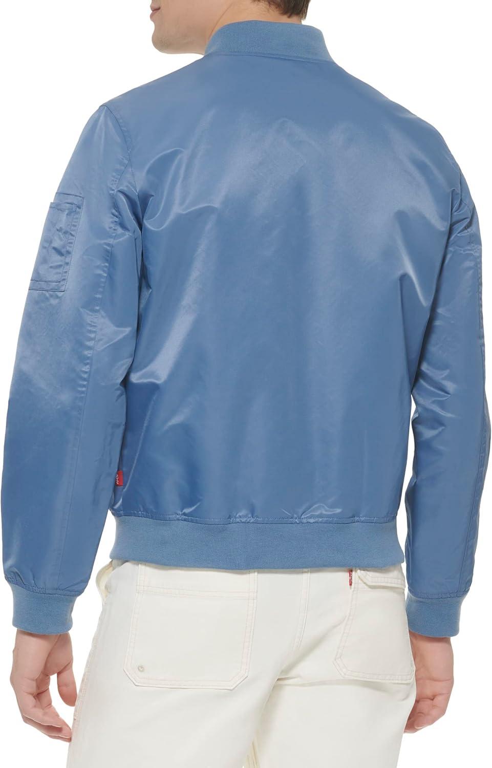 imageLevis Mens Flight Satin Unfilled Ma1 BomberBlue Horizon Ma1 Unfilled