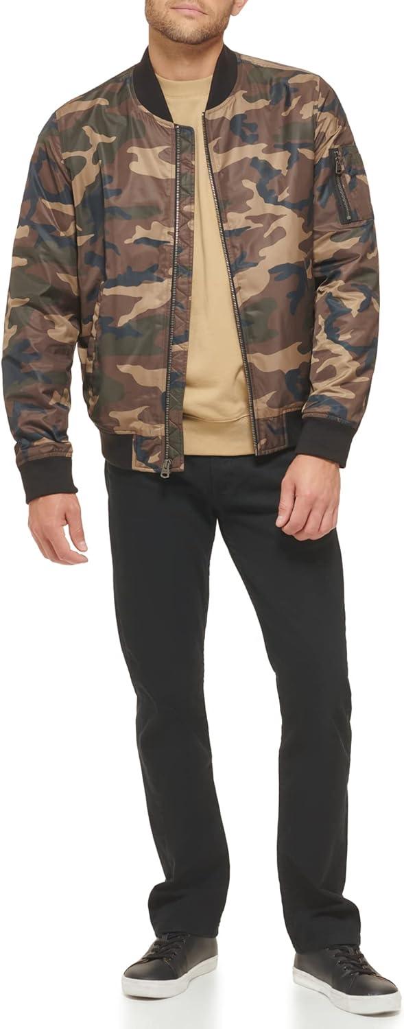imageLevis Mens Flight Satin Unfilled Ma1 BomberCamo Classic Unfilled
