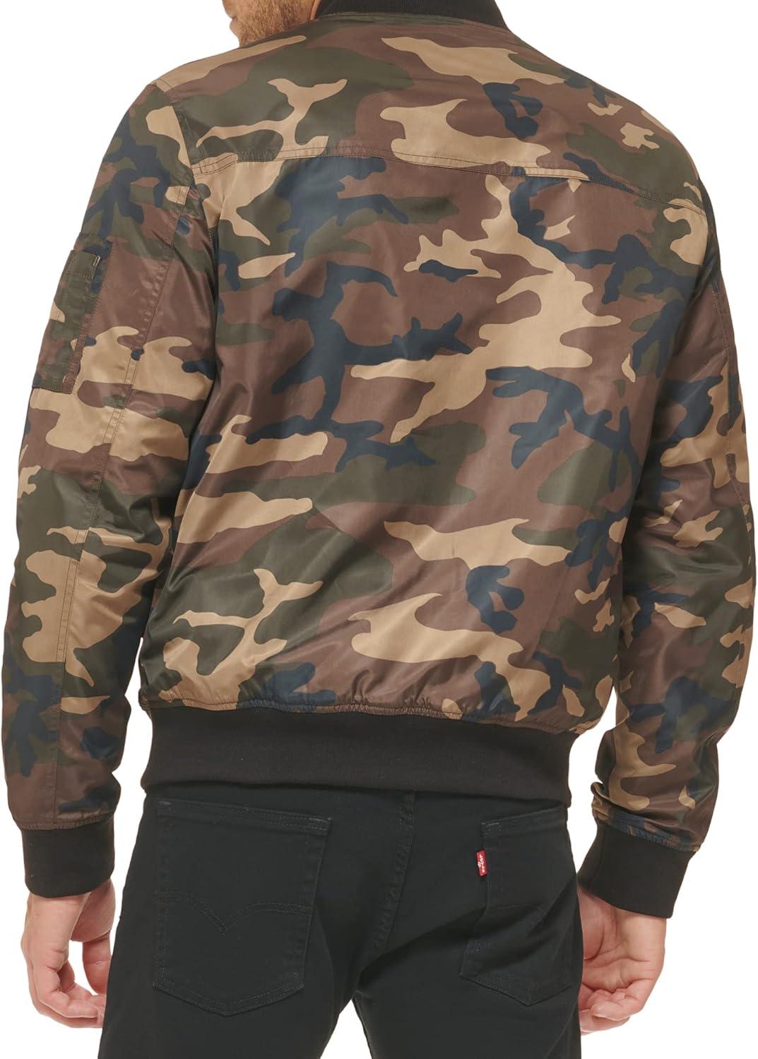 imageLevis Mens Flight Satin Unfilled Ma1 BomberCamo Classic Unfilled