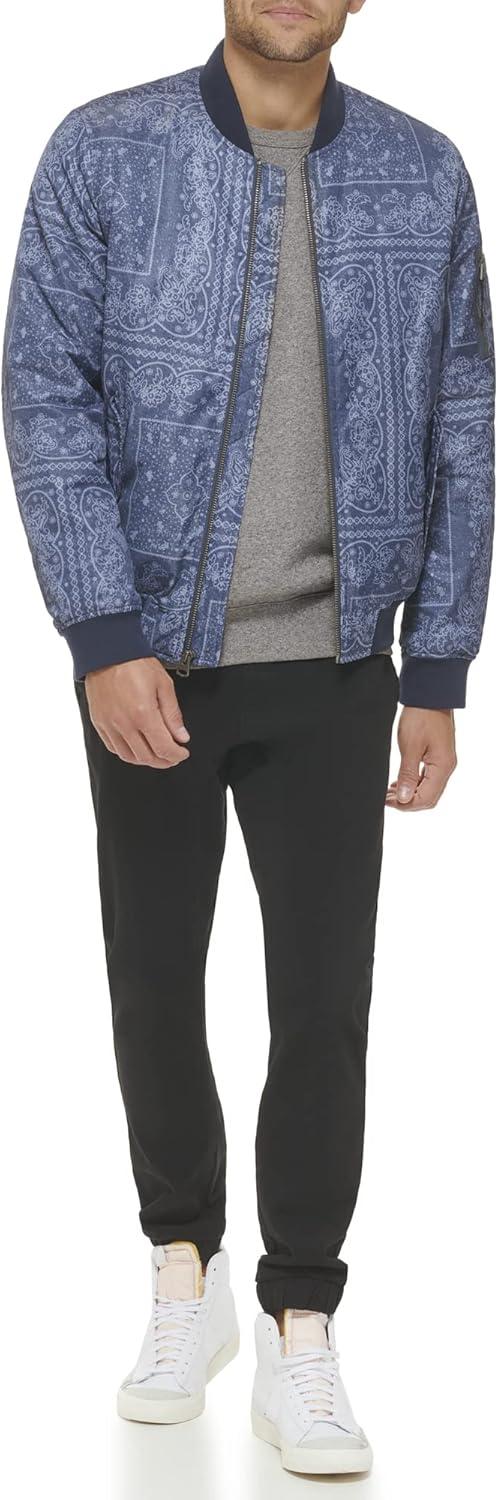 imageLevis Mens Flight Satin Unfilled Ma1 BomberFaded Blue Bandana Ma1 Filled