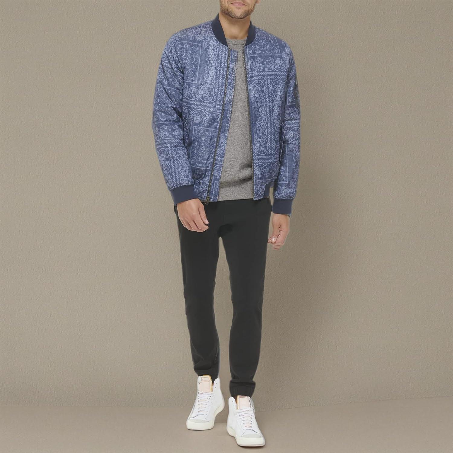imageLevis Mens Flight Satin Unfilled Ma1 BomberFaded Blue Bandana Ma1 Filled