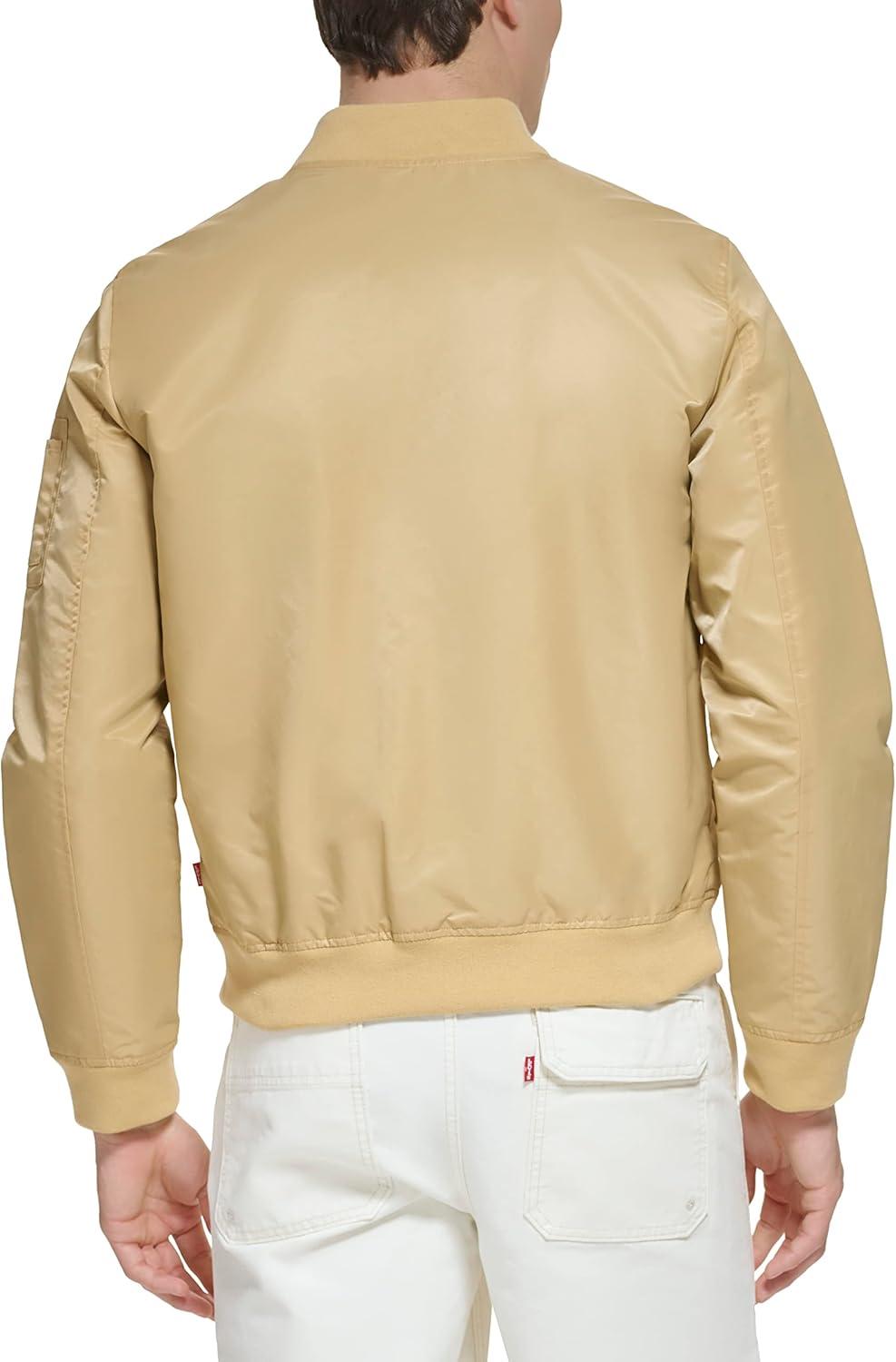 imageLevis Mens Flight Satin Unfilled Ma1 BomberKhaki Ma1 Unfilled