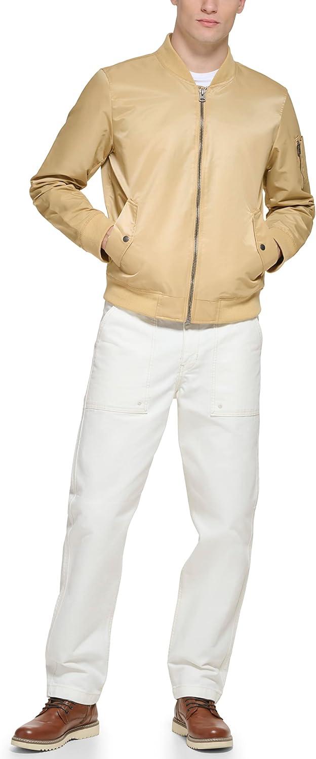 imageLevis Mens Flight Satin Unfilled Ma1 BomberKhaki Ma1 Unfilled