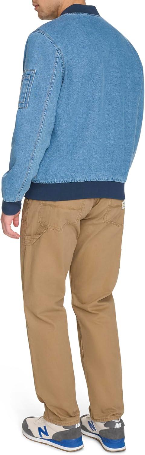 imageLevis Mens Flight Satin Unfilled Ma1 BomberMedium Wash Denim