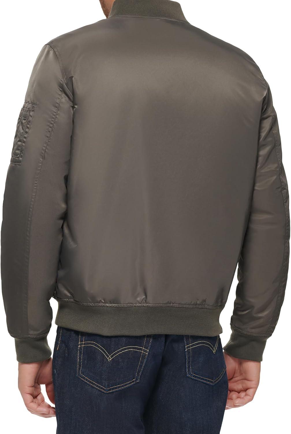imageLevis Mens Flight Satin Unfilled Ma1 BomberNew Army Green