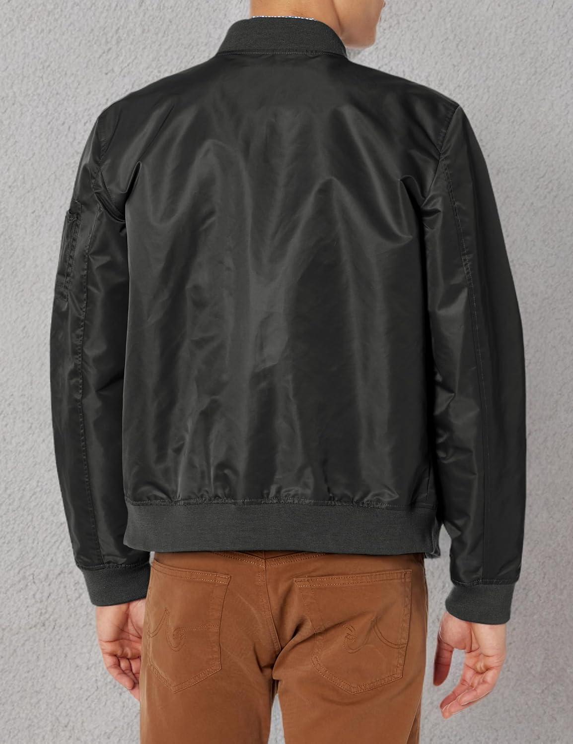 imageLevis Mens Flight Satin Unfilled Ma1 BomberNew Black Unfilled