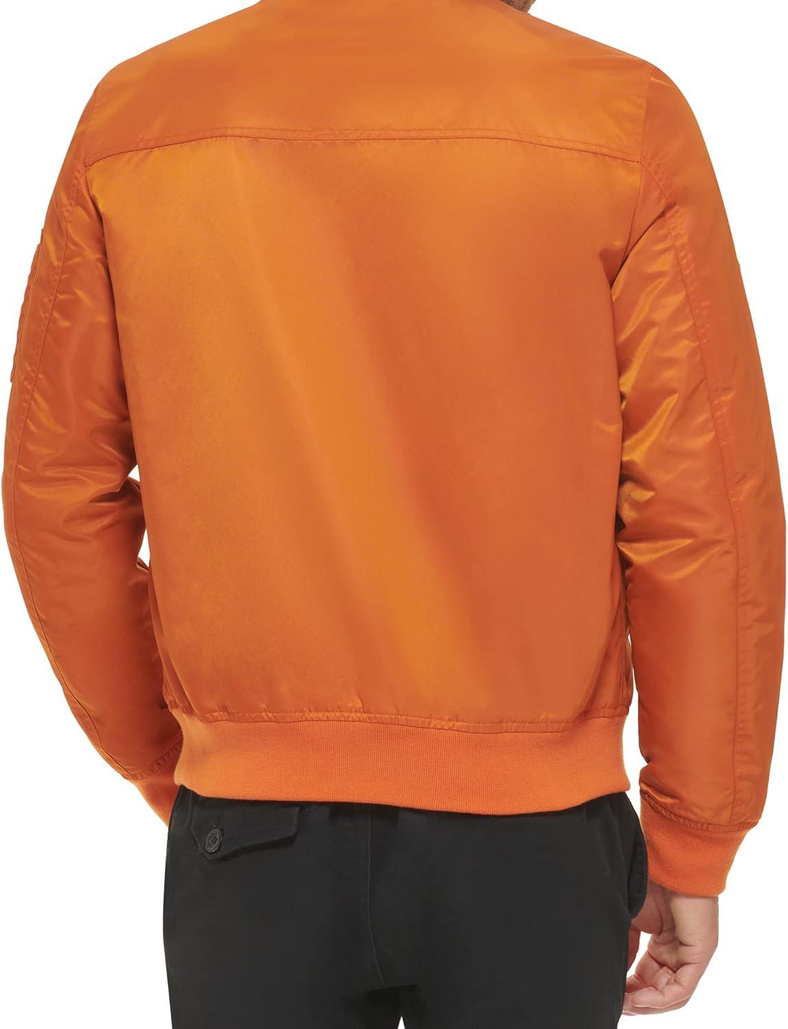 imageLevis Mens Flight Satin Unfilled Ma1 BomberOrange Classic Unfilled