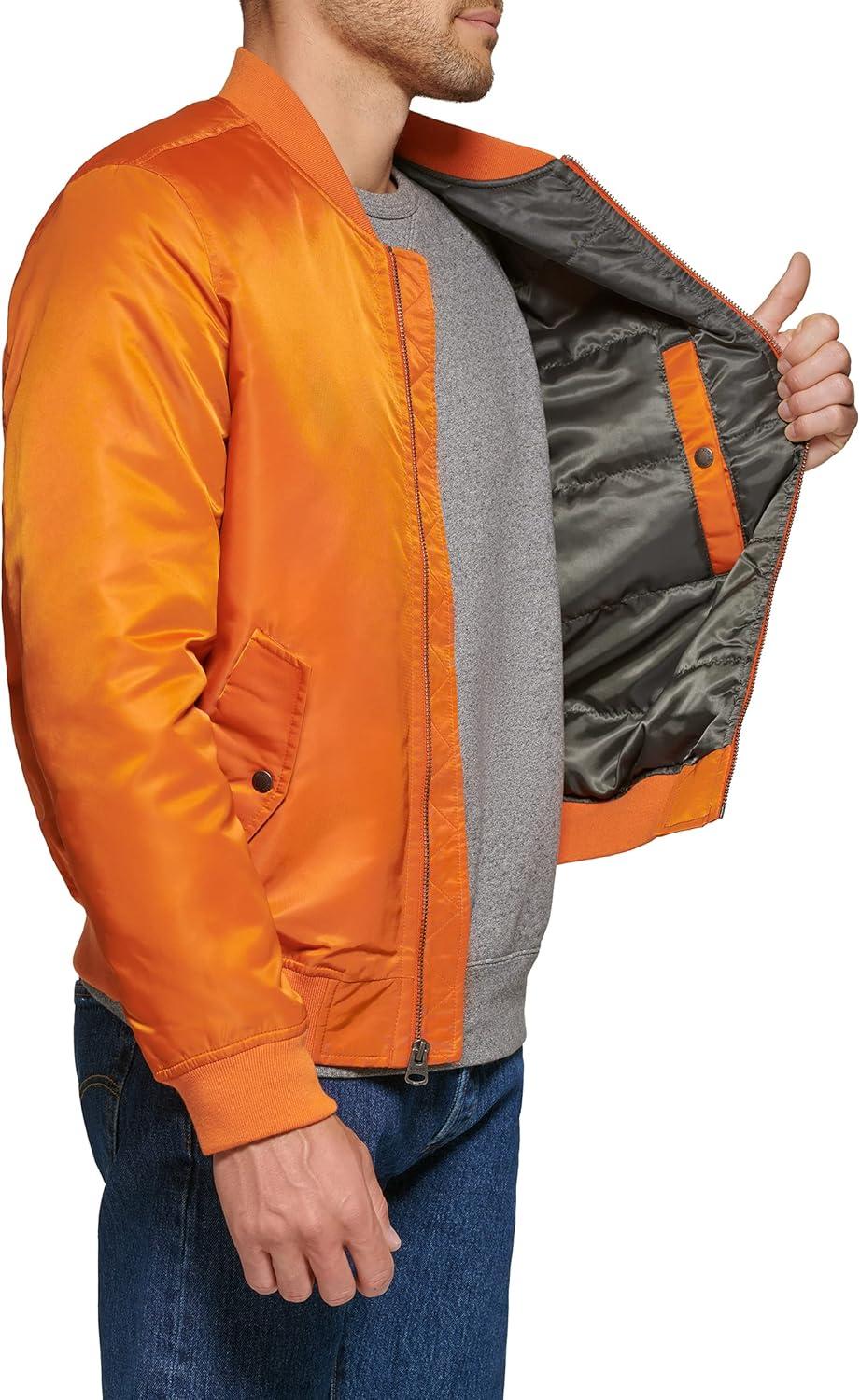imageLevis Mens Flight Satin Unfilled Ma1 BomberOrange Ma1 Filled