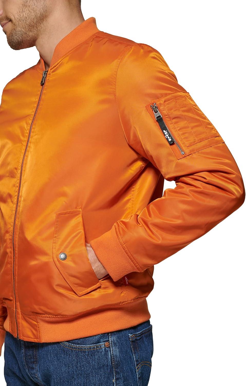imageLevis Mens Flight Satin Unfilled Ma1 BomberOrange Ma1 Filled