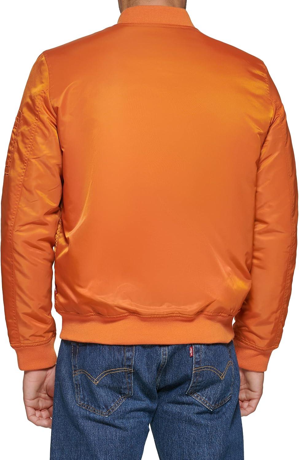 imageLevis Mens Flight Satin Unfilled Ma1 BomberOrange Ma1 Filled