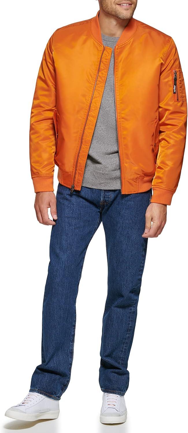 imageLevis Mens Flight Satin Unfilled Ma1 BomberOrange Ma1 Filled