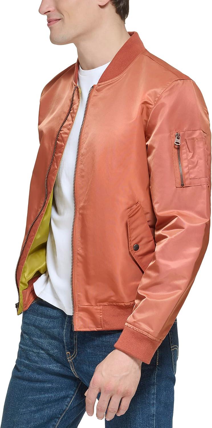 imageLevis Mens Flight Satin Unfilled Ma1 BomberRed Berry Ma1 Unfilled