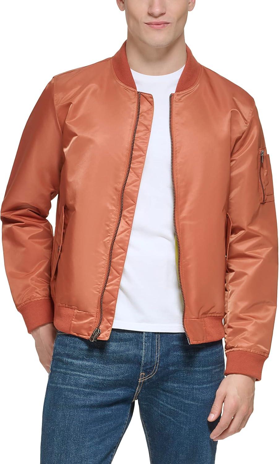 imageLevis Mens Flight Satin Unfilled Ma1 BomberRed Berry Ma1 Unfilled
