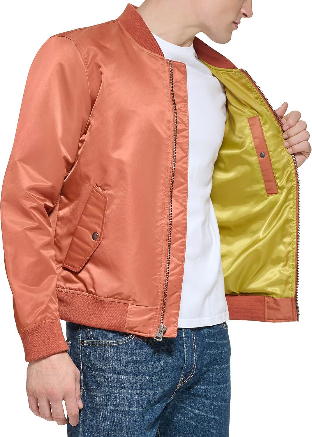 imageLevis Mens Flight Satin Unfilled Ma1 BomberRed Berry Ma1 Unfilled