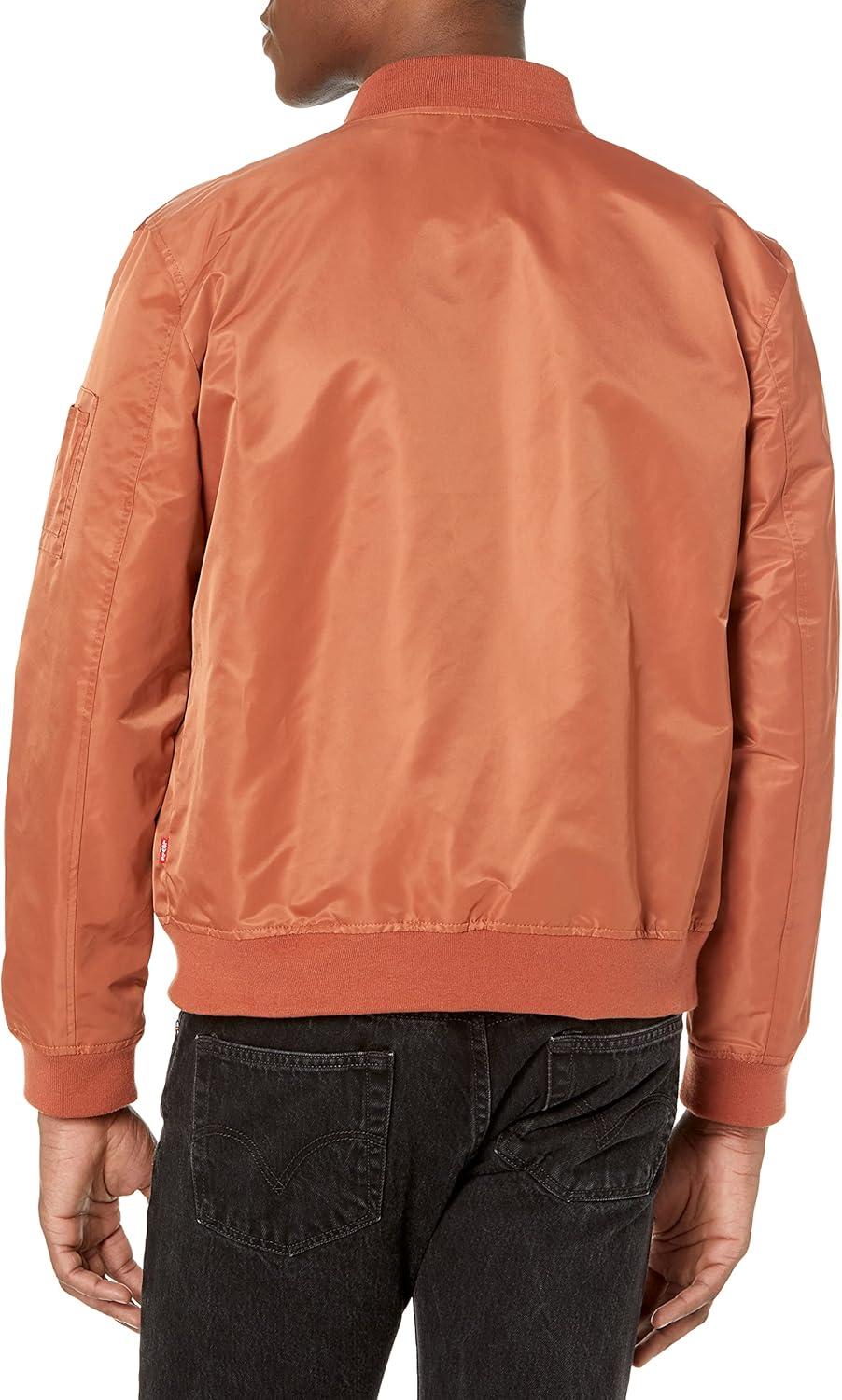 imageLevis Mens Flight Satin Unfilled Ma1 BomberRed Berry Ma1 Unfilled
