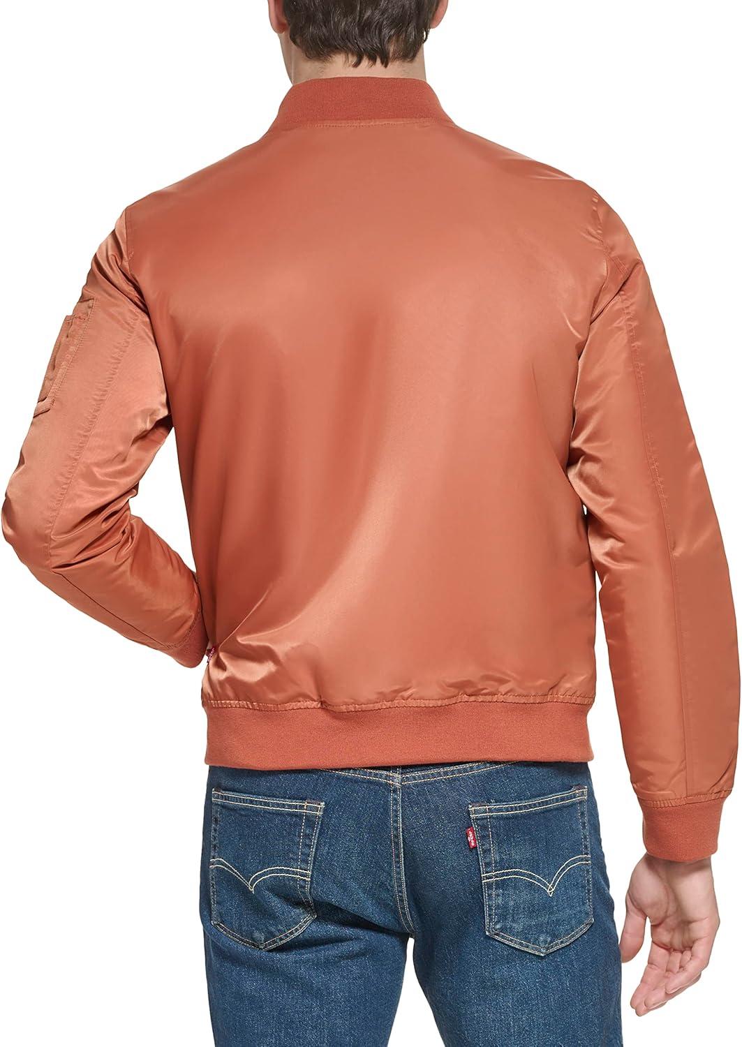 imageLevis Mens Flight Satin Unfilled Ma1 BomberRed Berry Ma1 Unfilled