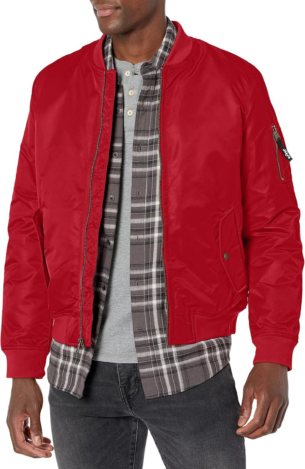 imageLevis Mens Flight Satin Unfilled Ma1 BomberRed Ma1 Filled