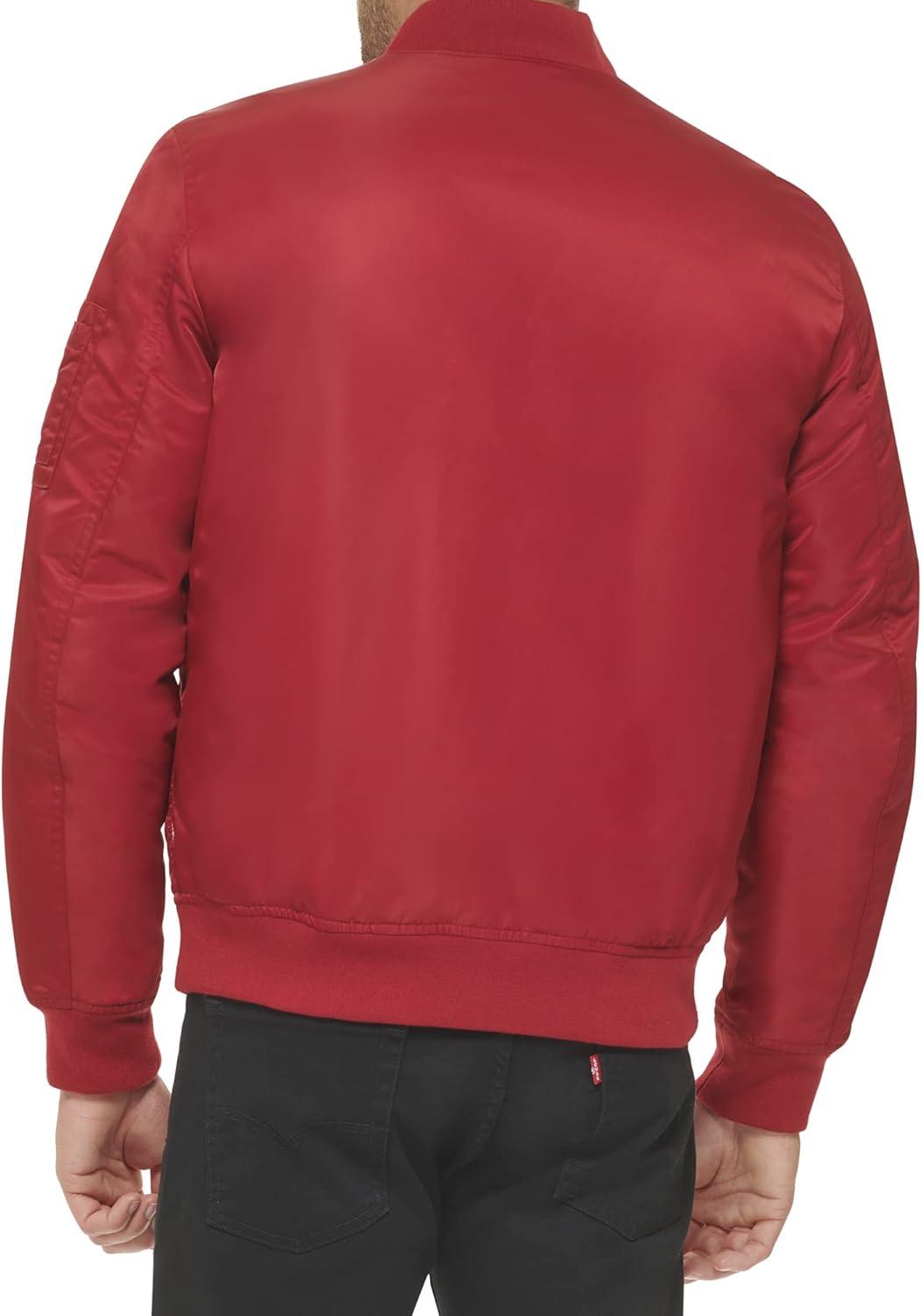 imageLevis Mens Flight Satin Unfilled Ma1 BomberRed Ma1 Filled