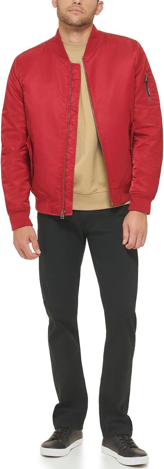 imageLevis Mens Flight Satin Unfilled Ma1 BomberRed Ma1 Filled