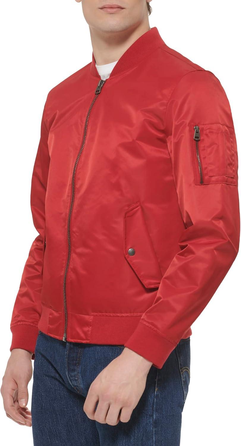 imageLevis Mens Flight Satin Unfilled Ma1 BomberRed Unfilled