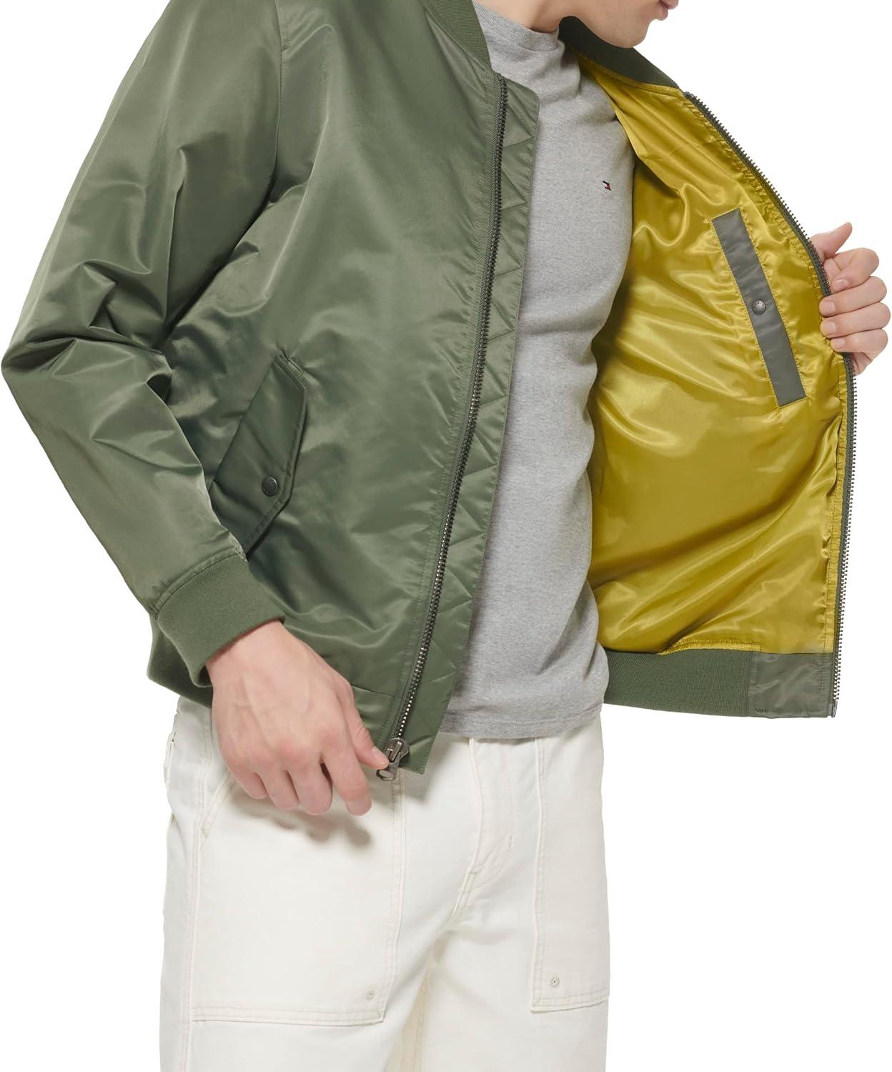 imageLevis Mens Flight Satin Unfilled Ma1 BomberThyme Ma1 Unfilled