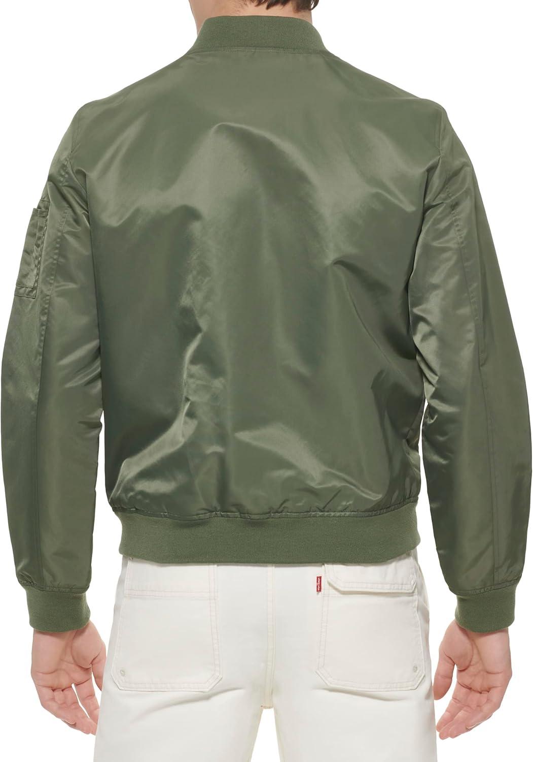 imageLevis Mens Flight Satin Unfilled Ma1 BomberThyme Ma1 Unfilled