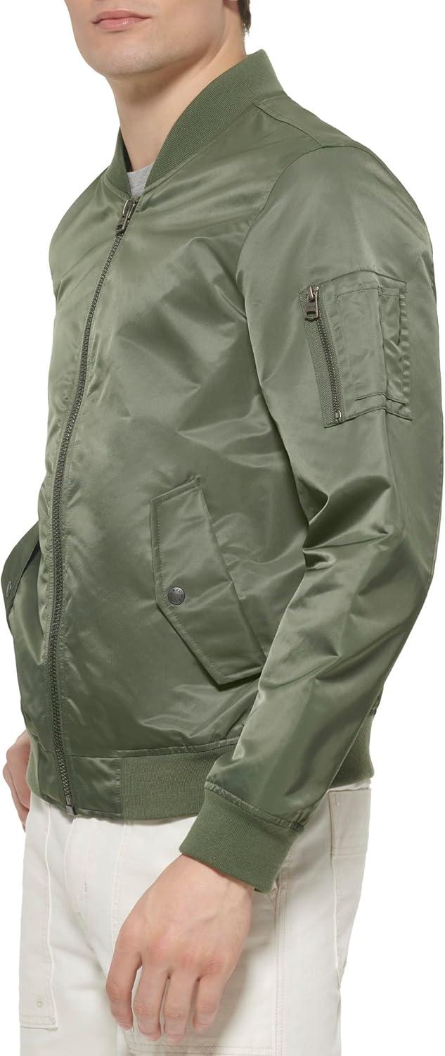 imageLevis Mens Flight Satin Unfilled Ma1 BomberThyme Ma1 Unfilled