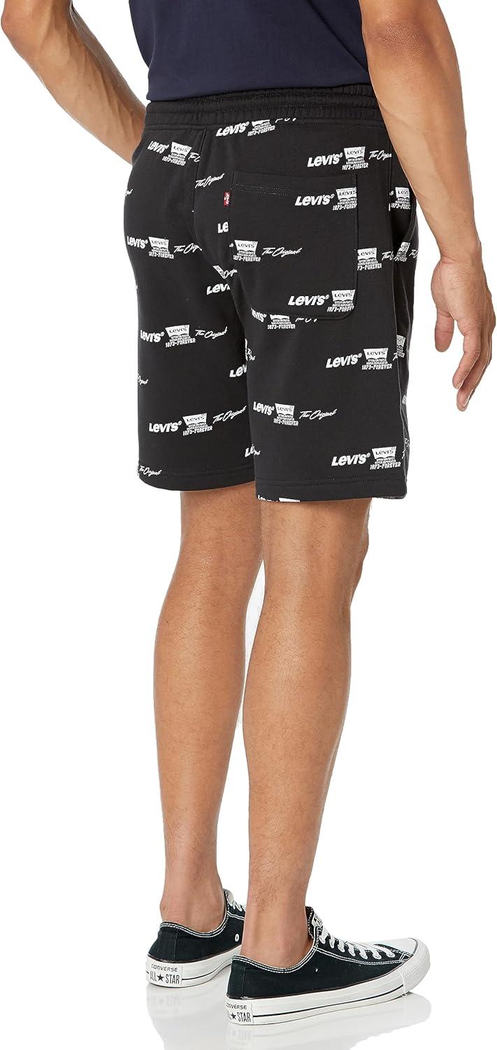 imageLevis Mens Graphic SweatshortLevis Triple Logo Caviar Print