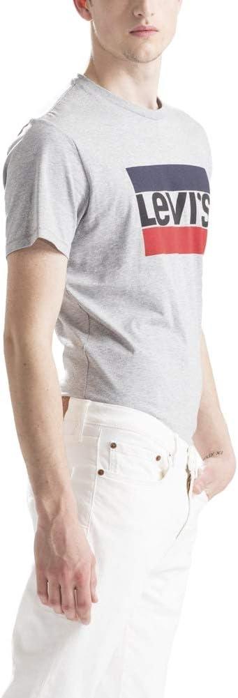 imageLevis Mens Graphic Tee Also Available in Big amp Tall84 Sportswear Logo Grey Midtone