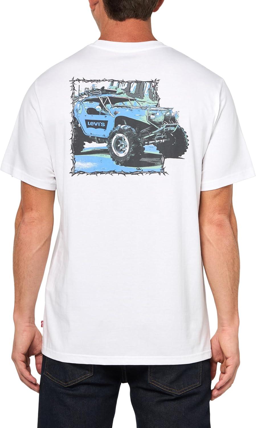 imageLevis Mens Graphic Tee Also Available in Big amp TallCanyon Buggy White