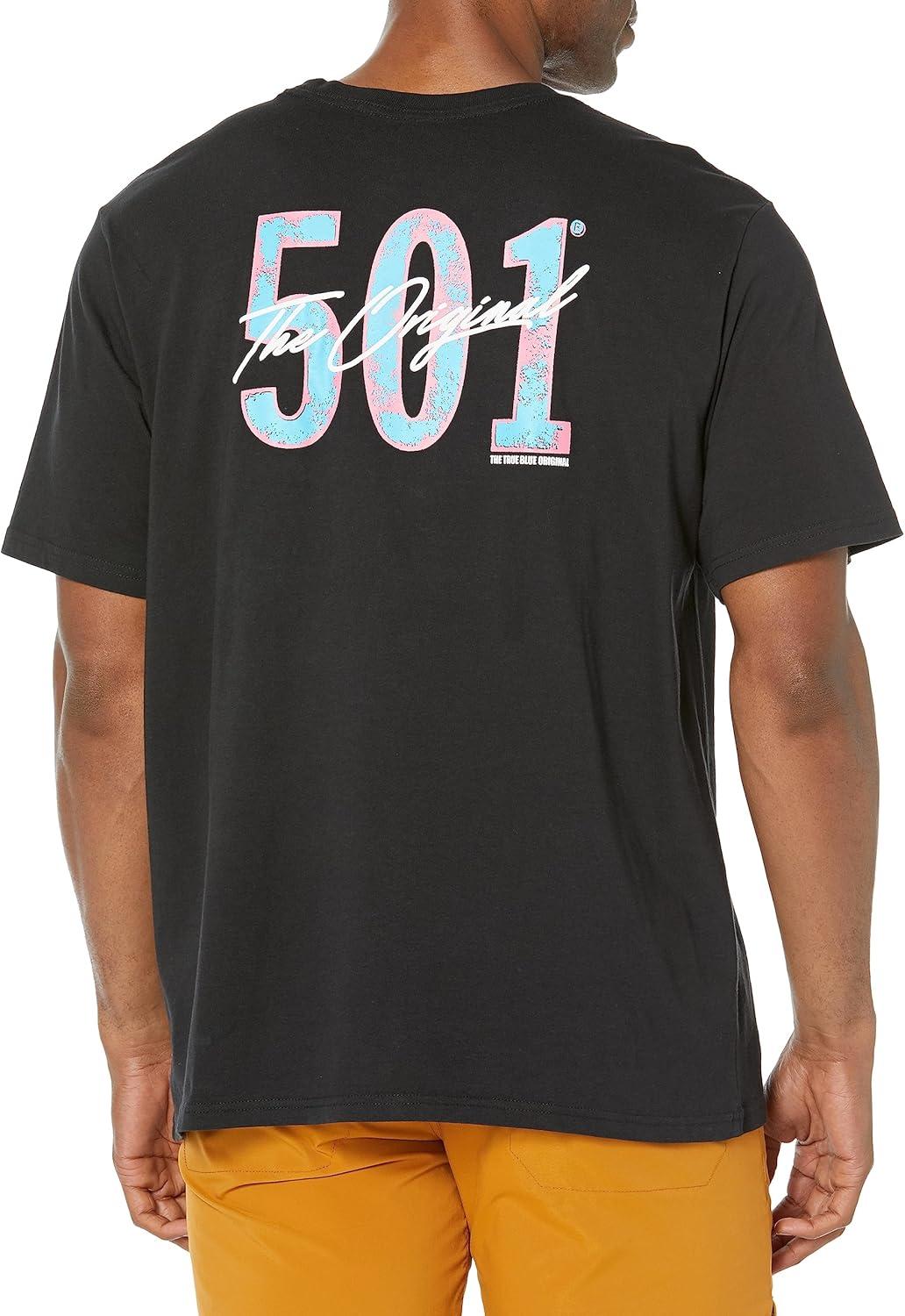 imageLevis Mens Graphic Tee Also Available in Big amp TallNew 501 Original T3 Caviar Graphic