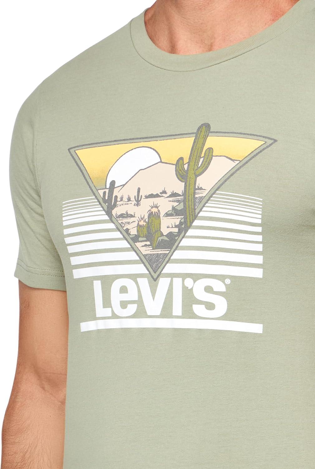 imageLevis Mens Graphic Tee Also Available in Big amp TallNew Cacti Desert Green