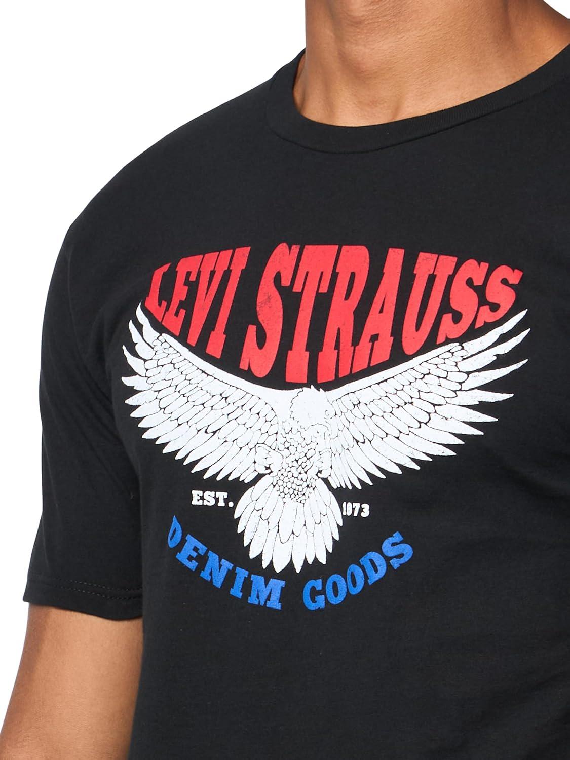 imageLevis Mens Graphic Tee Also Available in Big amp TallNew Chico Black