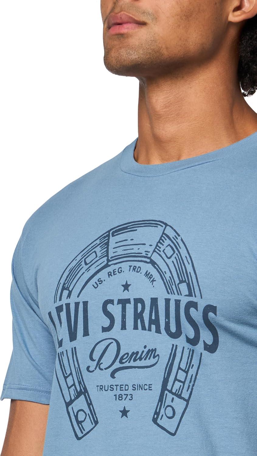 imageLevis Mens Graphic Tee Also Available in Big amp TallNew Horseshoe Steel