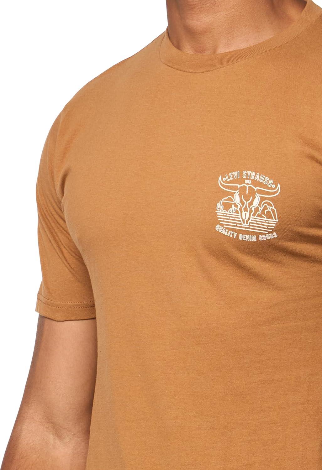imageLevis Mens Graphic Tee Also Available in Big amp TallNew Quirley Brown Sugar